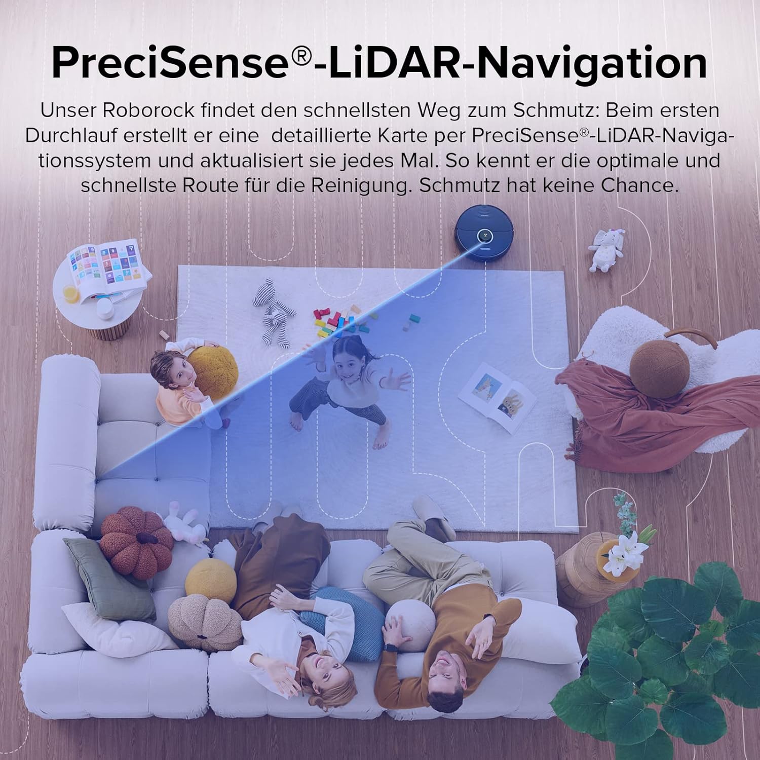 Roborock S8, 6000Pa, Doppelbürste, 3D Hindernisvermeidung, Alexa-kompatibel, Tierhaare