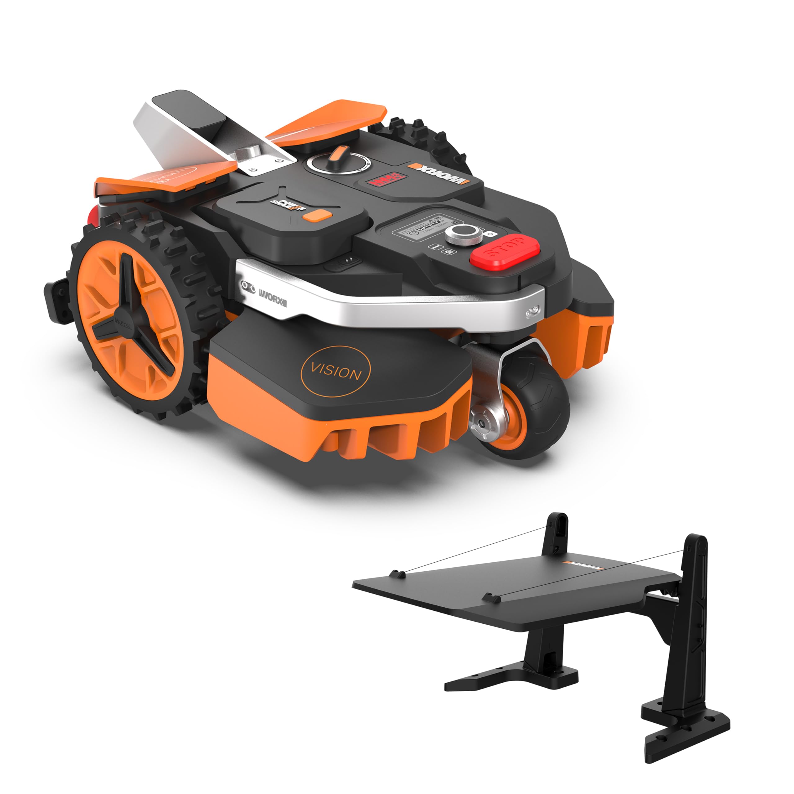 WORX Landroid Vision M800 Mähroboter WR208E.1 für Gärten bis 800m², AI Rasenmäher Roboter ohne Begrenzungskabel (WLAN & Bluetooth, aktive Hindernisvermeidung mit KI-Technologie, Igelschutz)