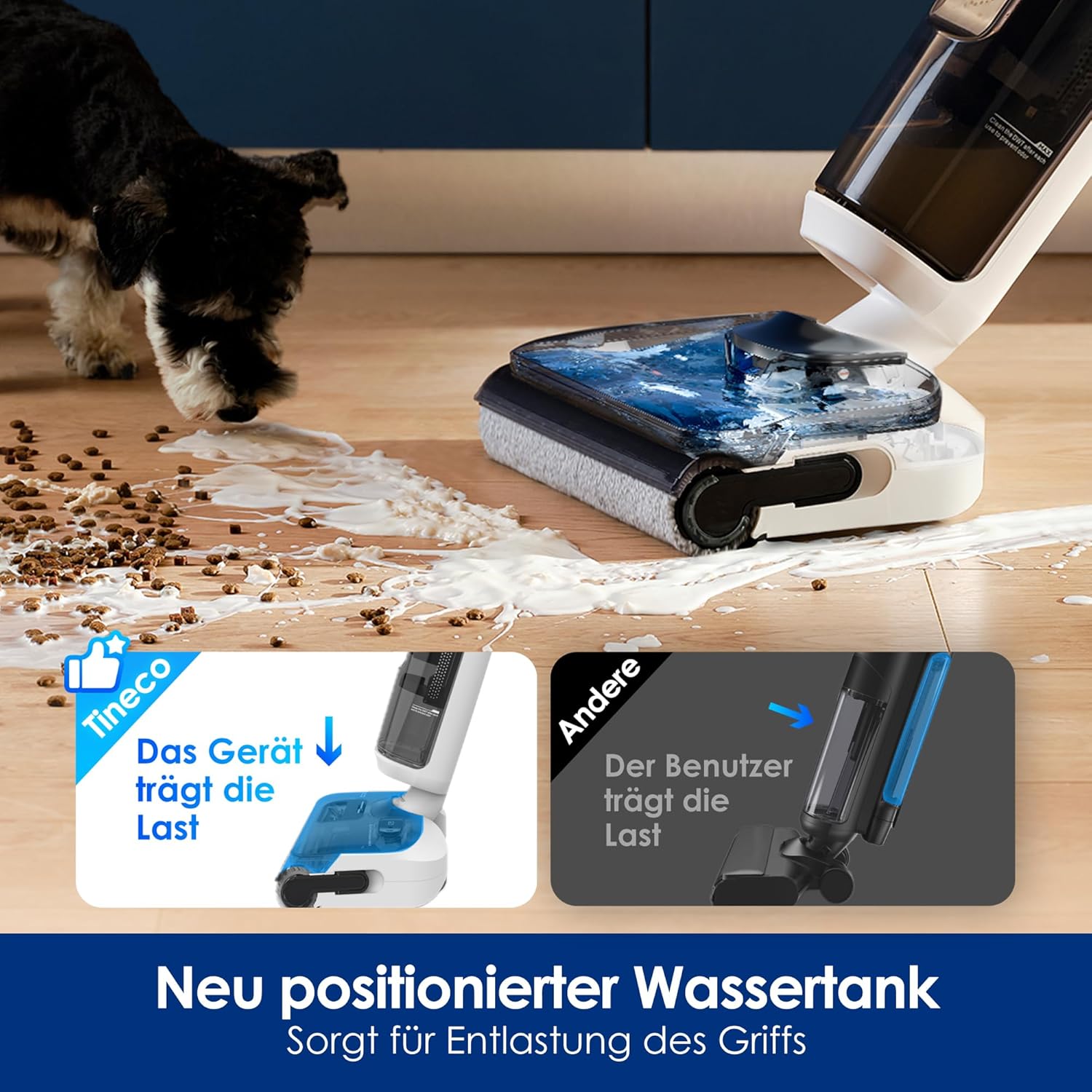 Tineco S6, 70°C Selbstreinigung, Flachdesign, 40 Min Laufzeit