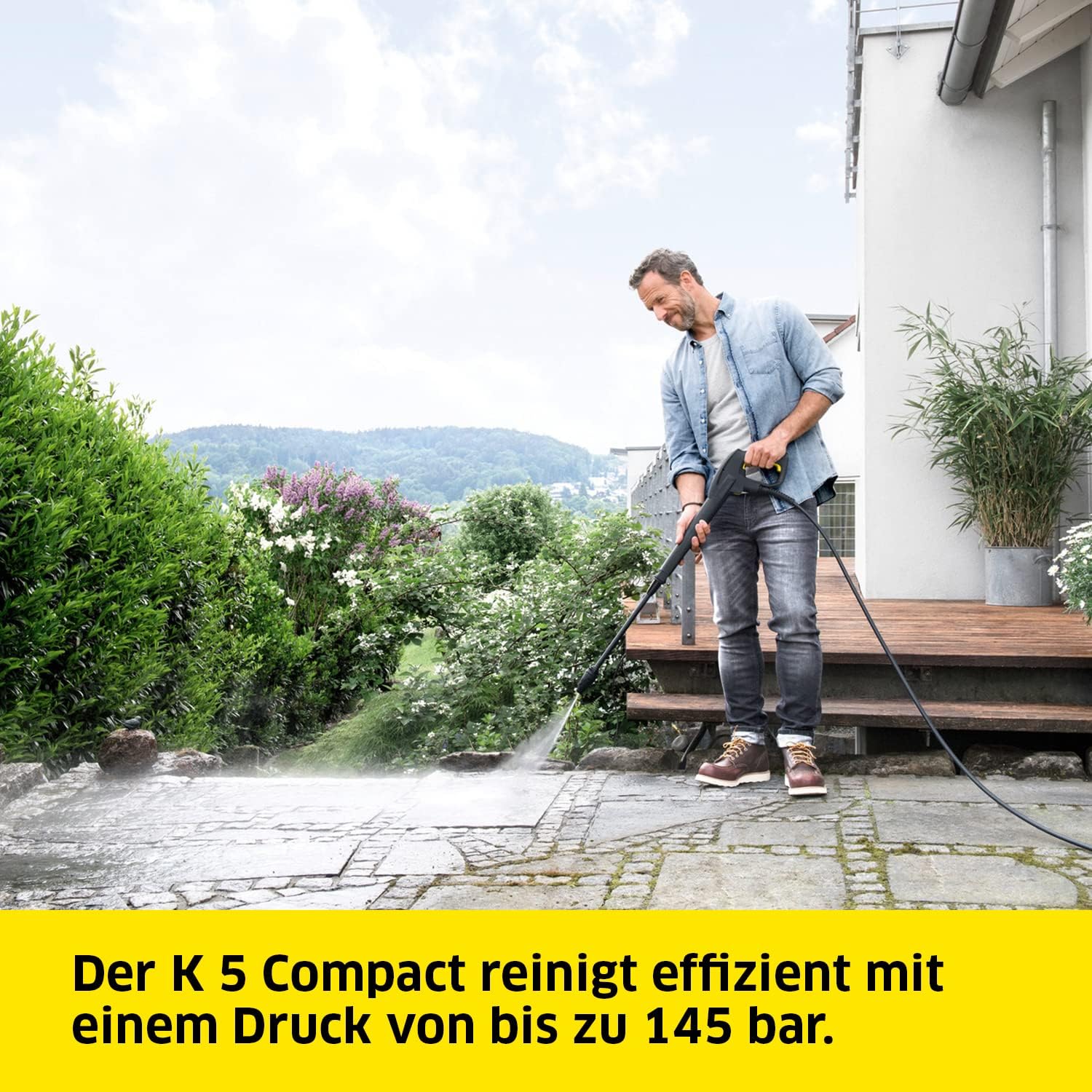 Kärcher K 5 Compact Home Hochdruckreiniger, 145 bar, Flächenreiniger T5