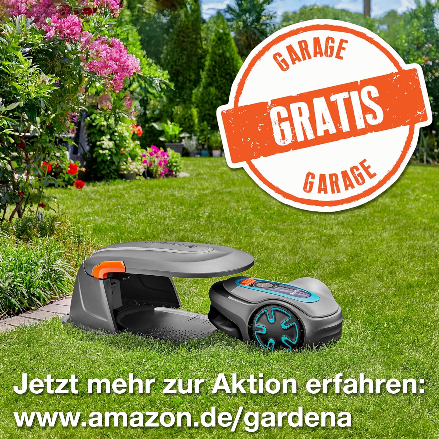 Gardena Sileno City Mähroboter bis 600 m², Mehrfarbig
