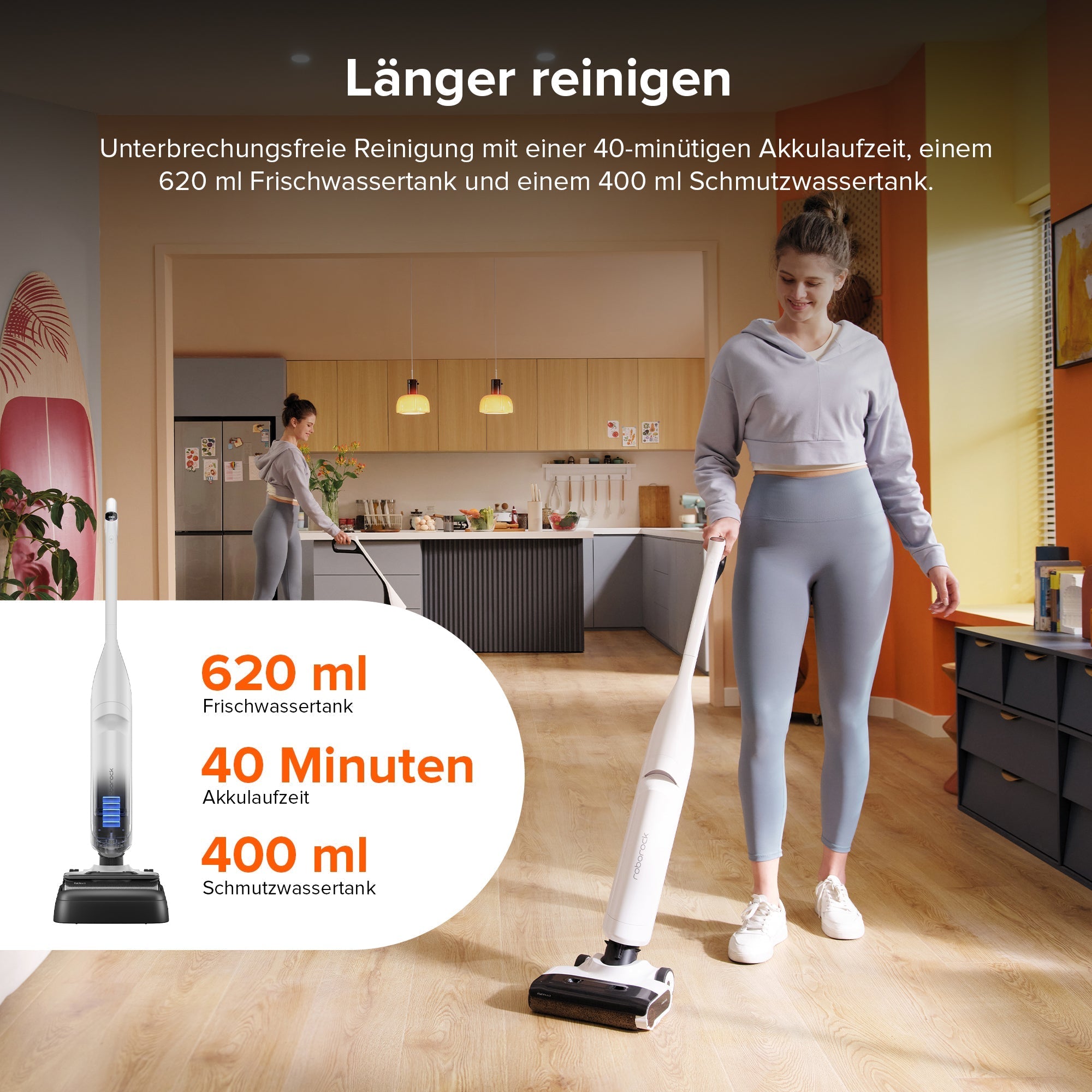 Roborock Flexi Lite Nass- und Trockenstaubsauger