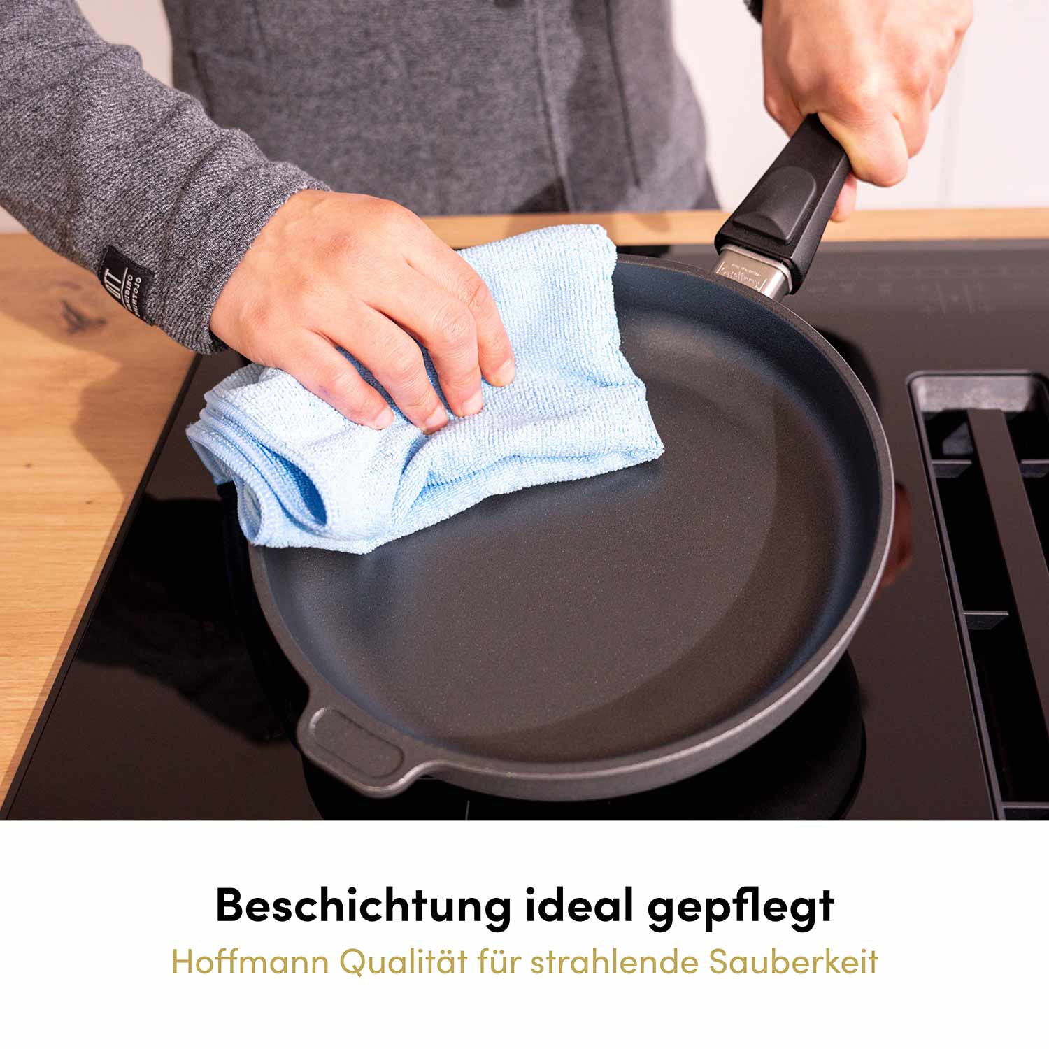 Spezial Mikrofasertuch kettgewirkt 40x40 cm blau