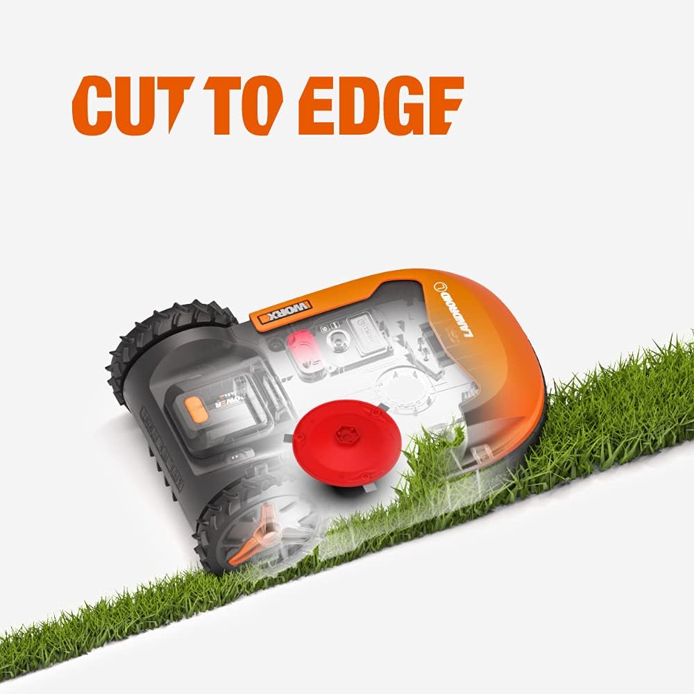 WORX WR167E Mähroboter 700 m² mit Kabel, App & AIA-Navigation