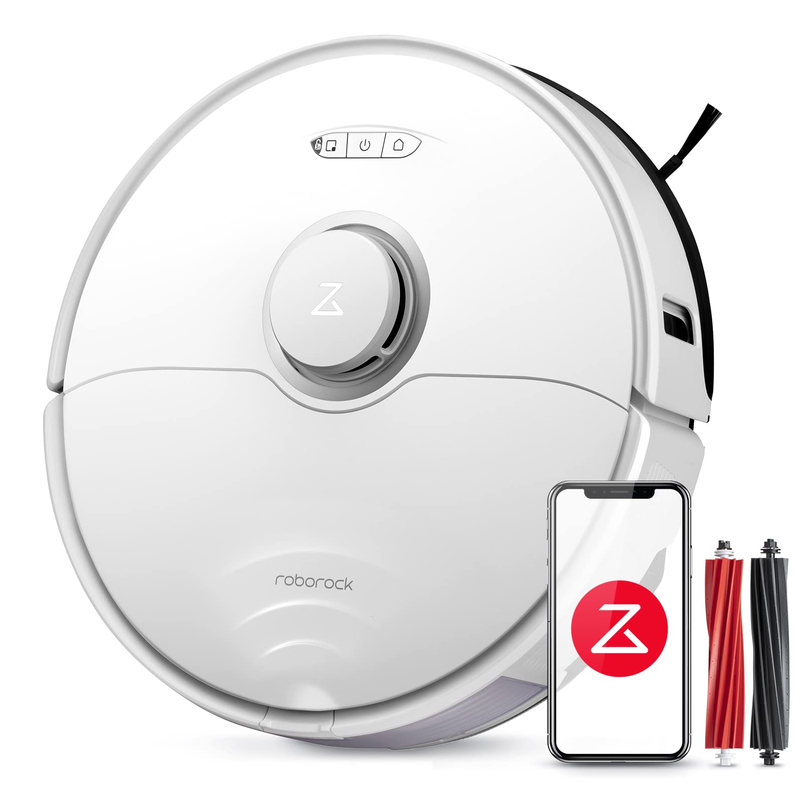 roborock S8 Saugroboter mit Doppelbürste & 6000Pa & 3D strukturierte leichte Hindernisvermeidung Staubsauger Roboter Kompatibel mit Alexa für Tierhaare (Upgrade S7)
