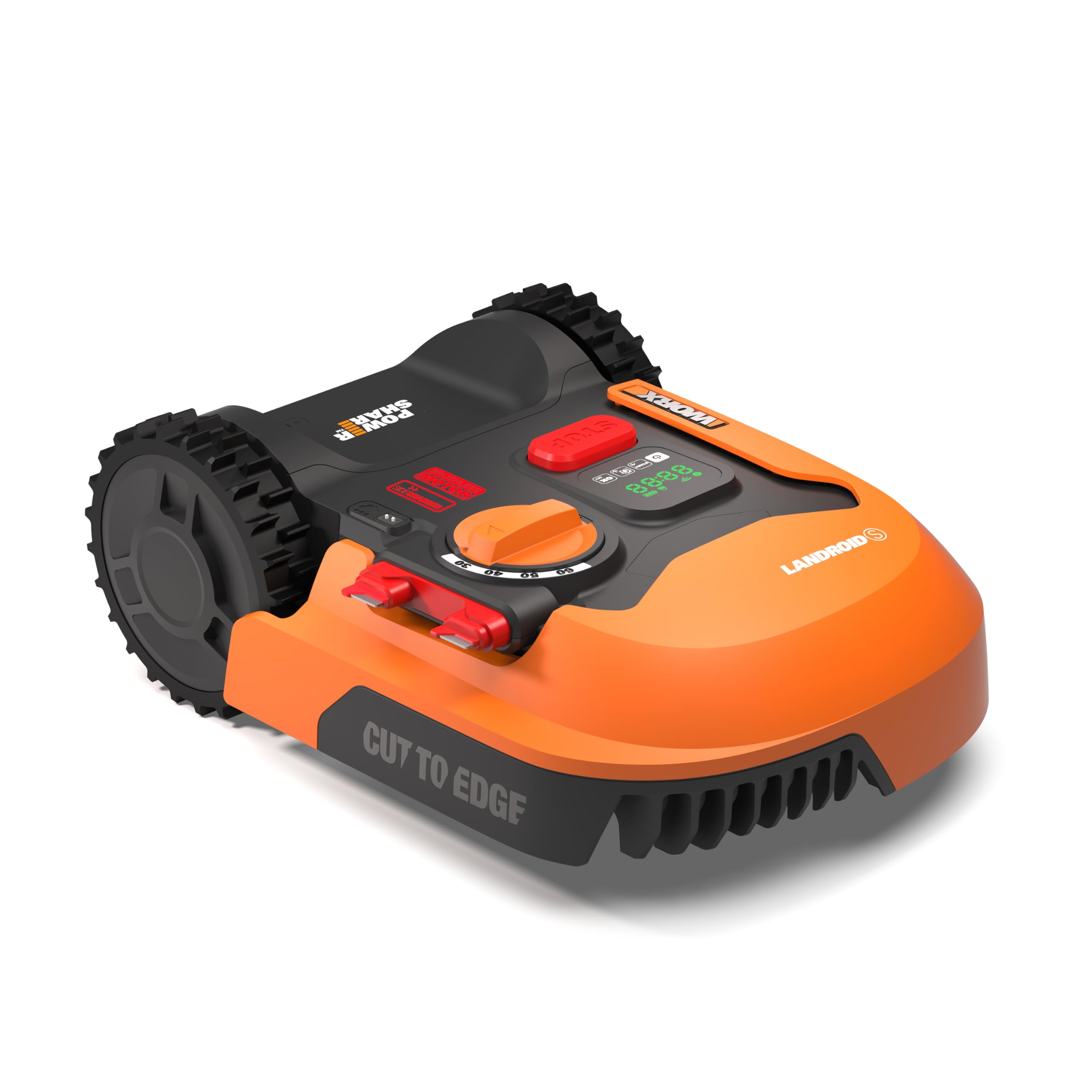 WORX Landroid Plus WR167E Mähroboter mit Begrenzungskabel für Gärten bis 700m² (AIA Navigation, App Steuerung, WLAN, Bluetooth und schwimmendem Mähwerk - max Steigung: 35%)