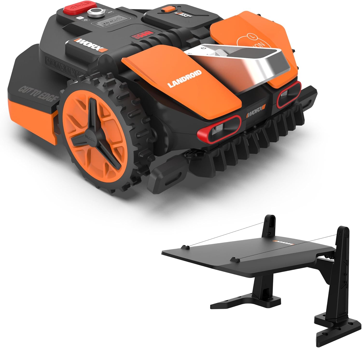 WORX Vision L1600 Mähroboter 1600 m² ohne Kabel, KI & Igelschutz