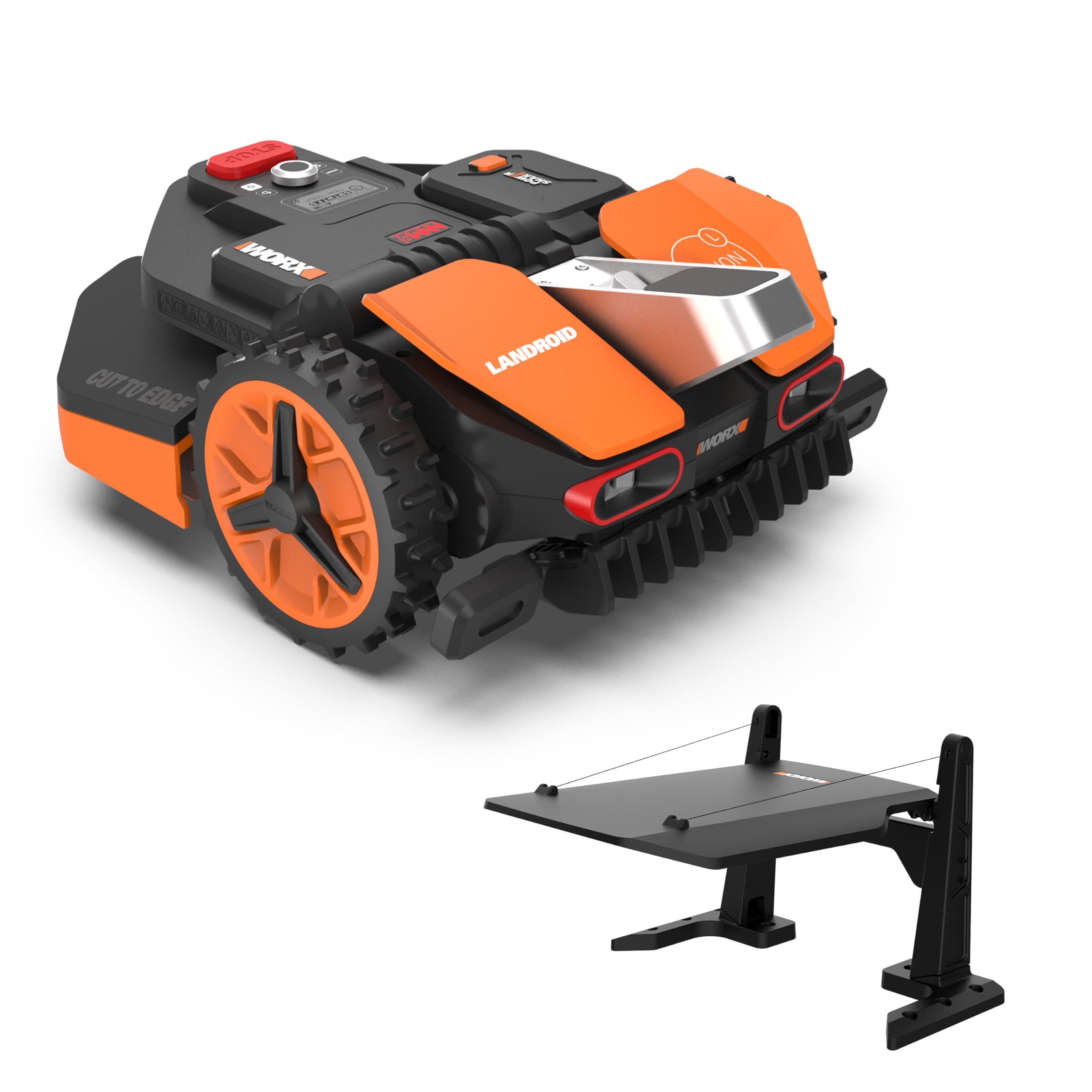 WORX Landroid Vision S250 Mähroboter WR202E für Gärten bis 250m², AI Rasenmäher Roboter ohne Begrenzungskabel (WLAN & Bluetooth, aktive Hindernisvermeidung mit KI-Technologie, Igelschutz)
