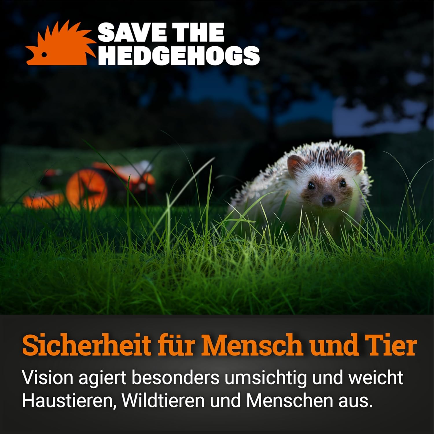 WORX Vision S250 Mähroboter 250 m² ohne Kabel, KI & Igelschutz