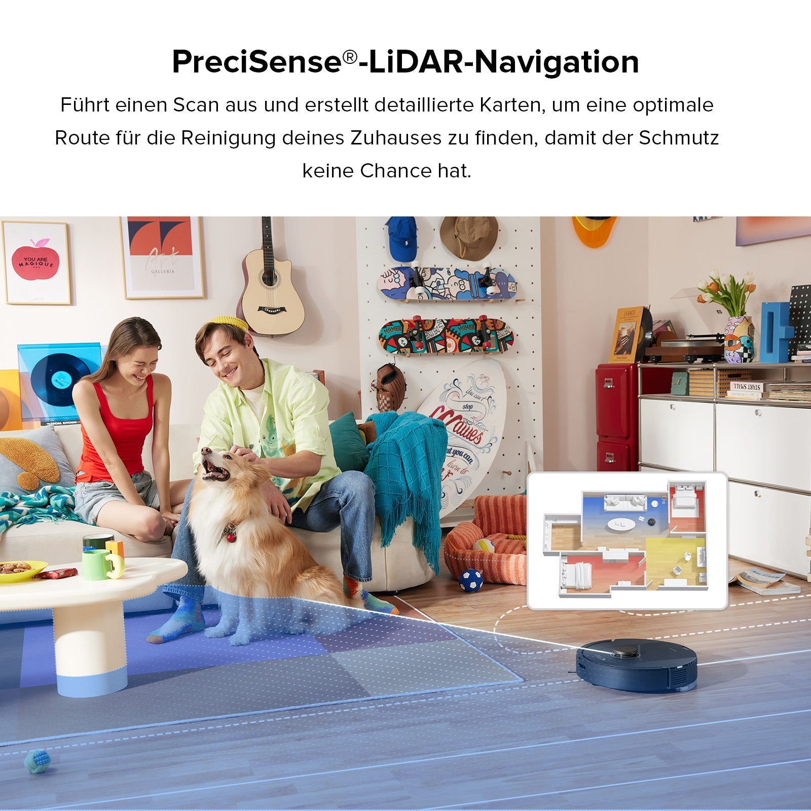 Roborock Q5 Pro+ Saug- und Wischroboter mit Auto-Entleerungsstation